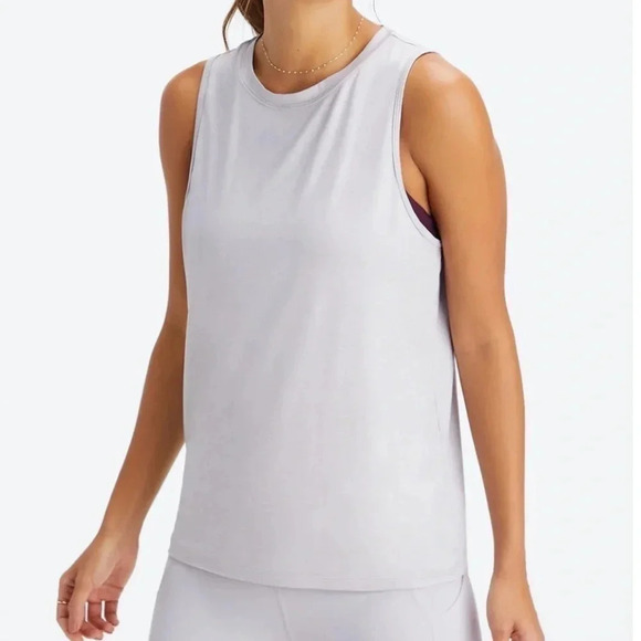 Fabletics Blake Dry-Flex Open Back Tank Grey Small - Picture 2 of 3